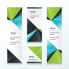 Triangle Vertical Banner