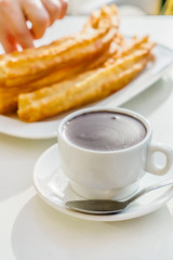 churros con chocolate