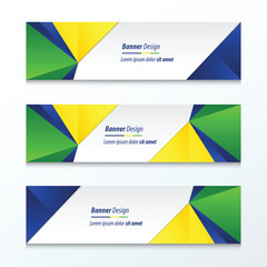 Triangle Banner  Brazil Styles