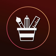 pencil and ruler icon