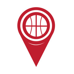 Map Pin Pointer Basketball icon