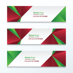 Fototapeta premium Triangle Banner Christmas Styles