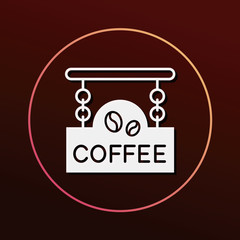 coffee shop sign icon