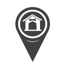 Map Pin Pointer Dog Home Icon