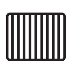 Prison bars jail icon Illustration Art