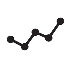 Line Chart icon Illustration Art