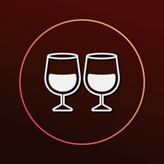 Glass cup icon