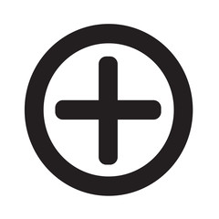 Obraz premium Additional plus Icon symbol Illustration design