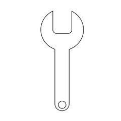 Wrench icon Illustration design