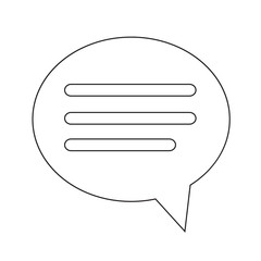 Speech bubble icon Illustration design