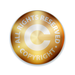 Copyright button icon