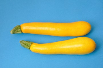 Yellow courgettes
