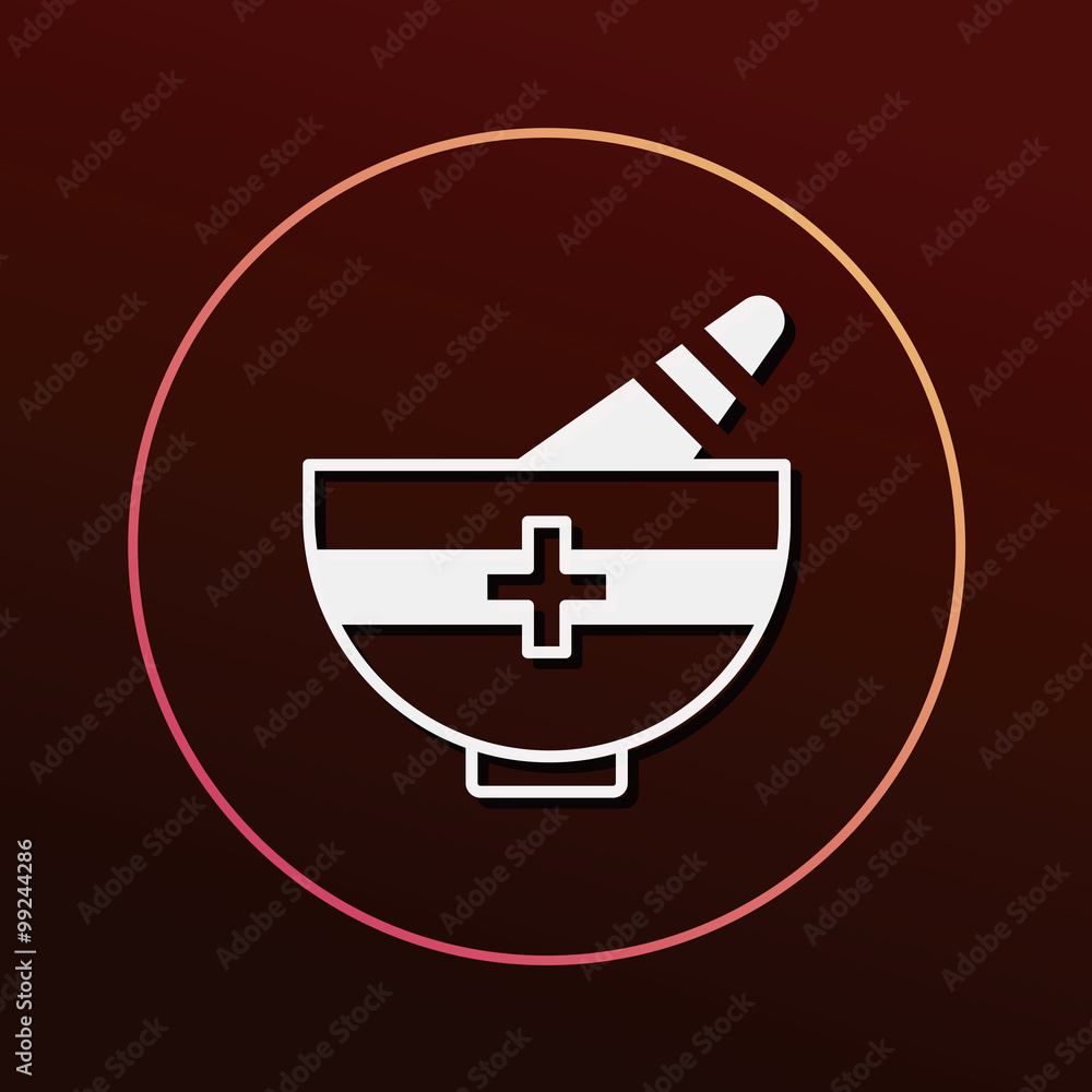 Sticker medicine icon