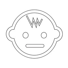 Baby icon Illustration sign design
