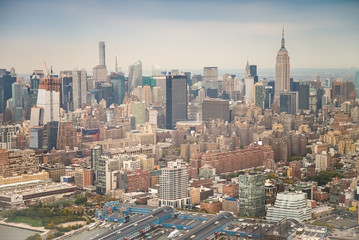 Fototapeta na wymiar Manhattan skyscrapers in NYC