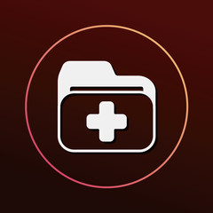 Fototapeta premium medical file icon