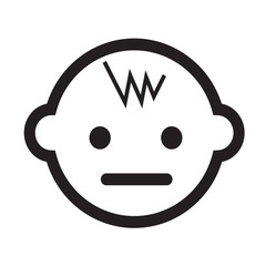 Baby icon Illustration sign design