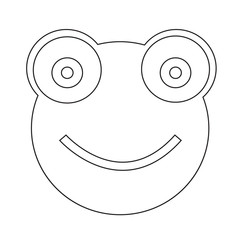 Frog Icon Illustration sign design