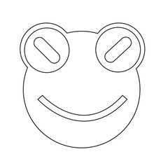 Frog emotion Icon Illustration sign design