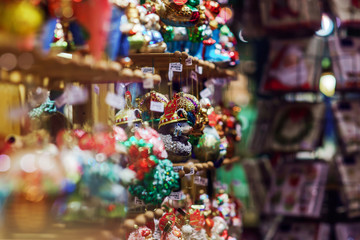 Shop-window and street decoration of Strasbourg before Christmas