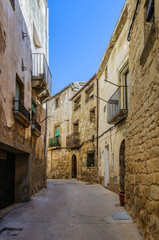 Fototapeta na wymiar Medieval streets in Sant Joan de Horta, Spain