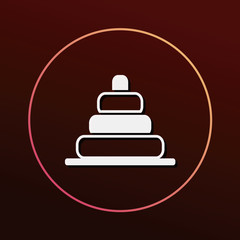 baby toy bricks icon