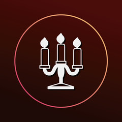 halloween candle icon