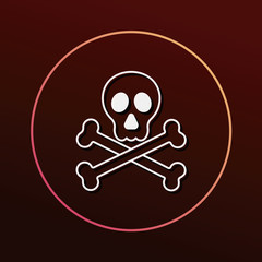 halloween skull icon