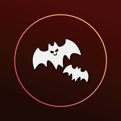 Fototapeta premium halloween bat icon