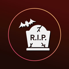 halloween grave icon