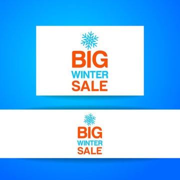 big winter sale template