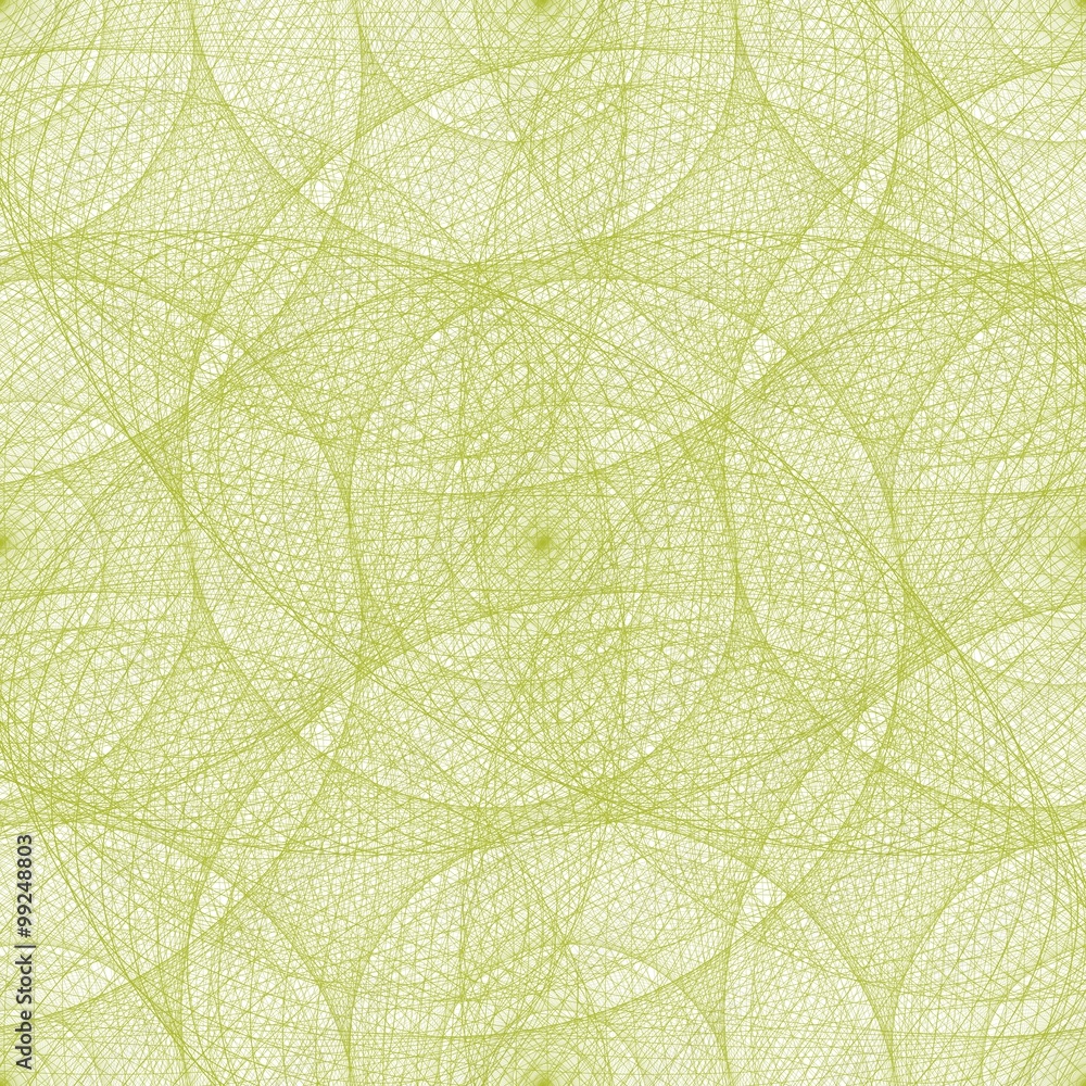 Aufkleber lime color seamless wired swirl fractal pattern