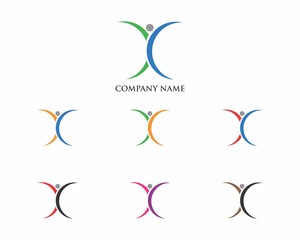 X Letter Fitness Logo