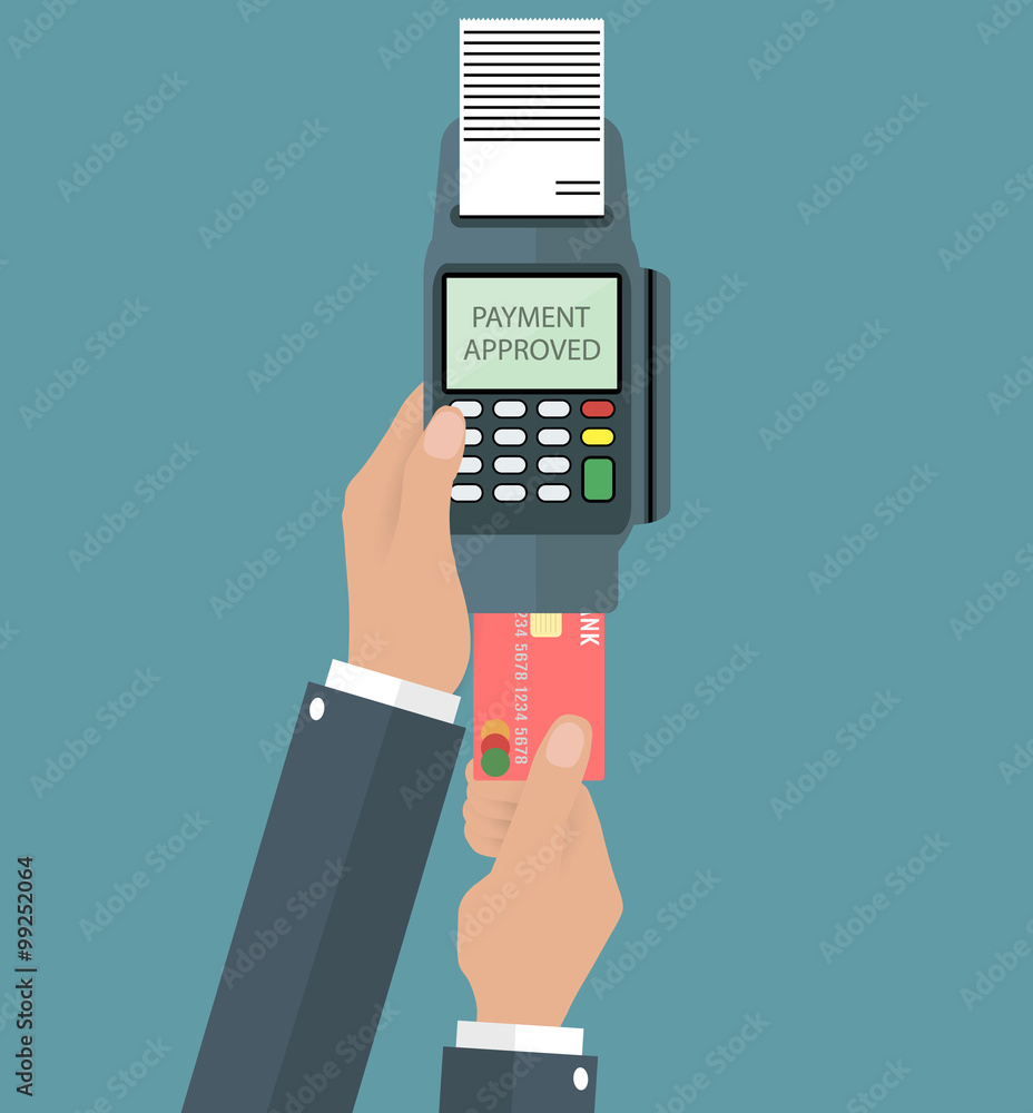 Poster using pos terminal concept