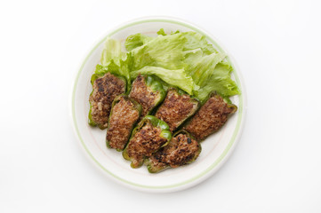 ピーマンの肉詰め