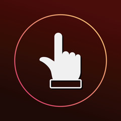 Finger arrow icon