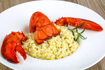 Risotto with lobster