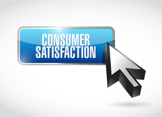 Consumer Satisfaction button sign concept