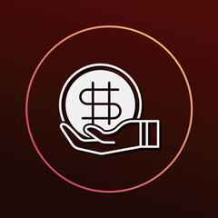 financial money symbol icon