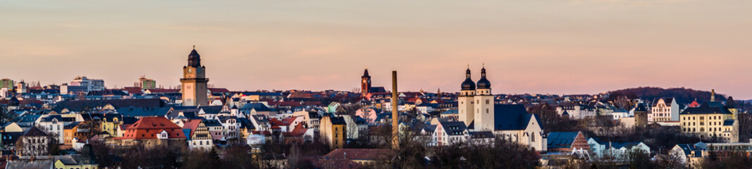 Stadtpanorama von Plauen