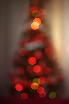 Christmas tree bokeh