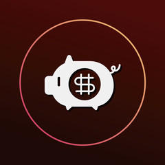 financial piggybank icon