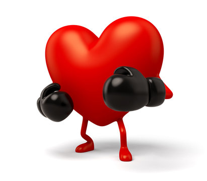The 3d heart is a boxer