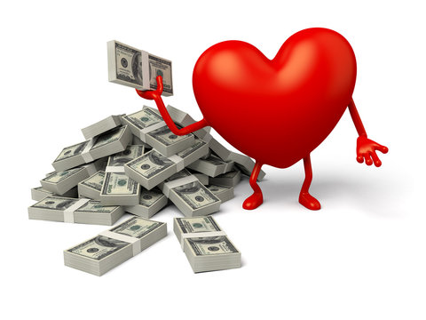 The 3d heart and a lot of money