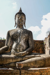 Buddha Wat Si Chum Sukhothai historical Thailand