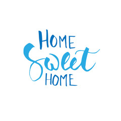 Home sweet home hand lettering.