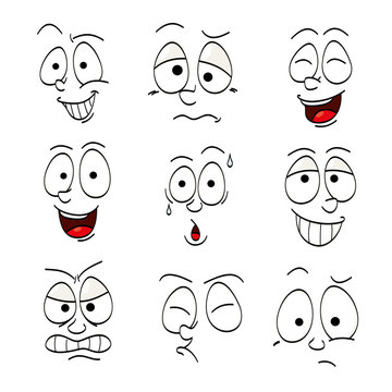 Illustrations of funny faces