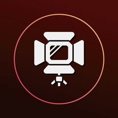 cinema light stand icon