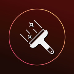 cleaning brush icon