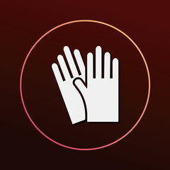 Obraz premium cleaning gloves icon